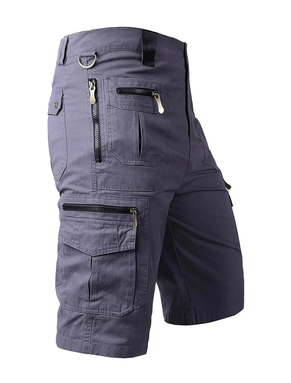 Men's loose-fit shorts with 3D digital printing in various colour options on cotton blend fabric