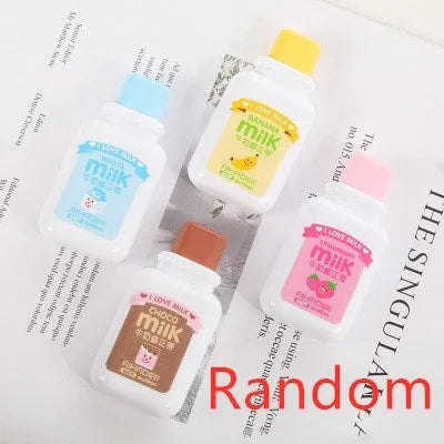 Creative bottle-shaped correction tape with 6 metre length in random colour selection
