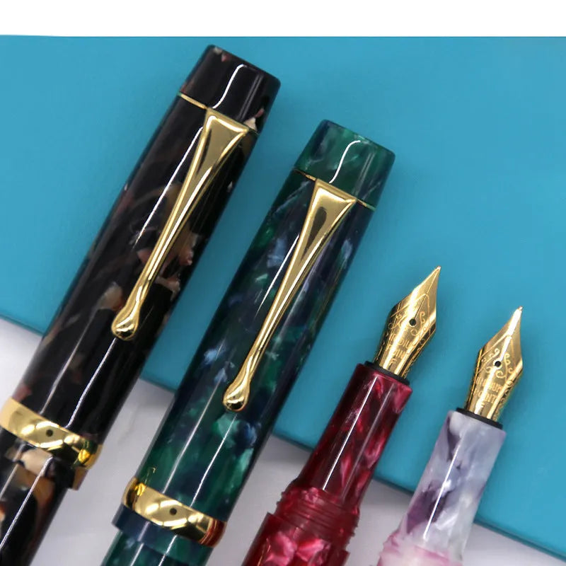 Acrylic fountain pen with smooth-writing nib, customizable colour, available in multiple shades for personal or corporate use