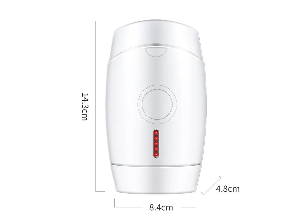 White home laser hair removal instrument with handheld design and UK plug