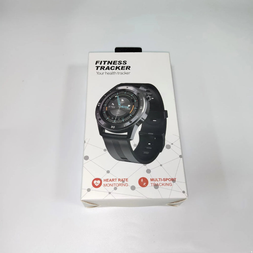 F22 smart watch with 1.54 inch screen on TPU wrist strap, compatible with Apple iPhone and Android phones