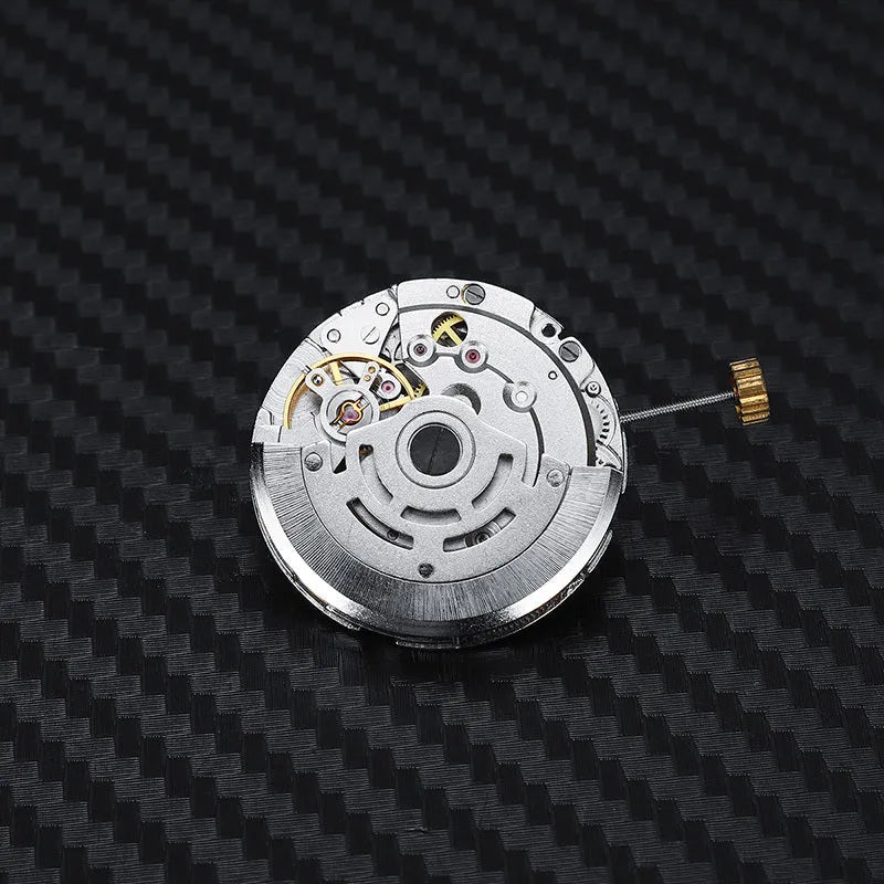 8215 automatic watch movement replacement with silver stainless steel construction