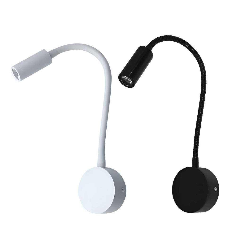 Ceiling painting lamp 1W LED black aluminium with 360-degree rotation for living room wall lighting