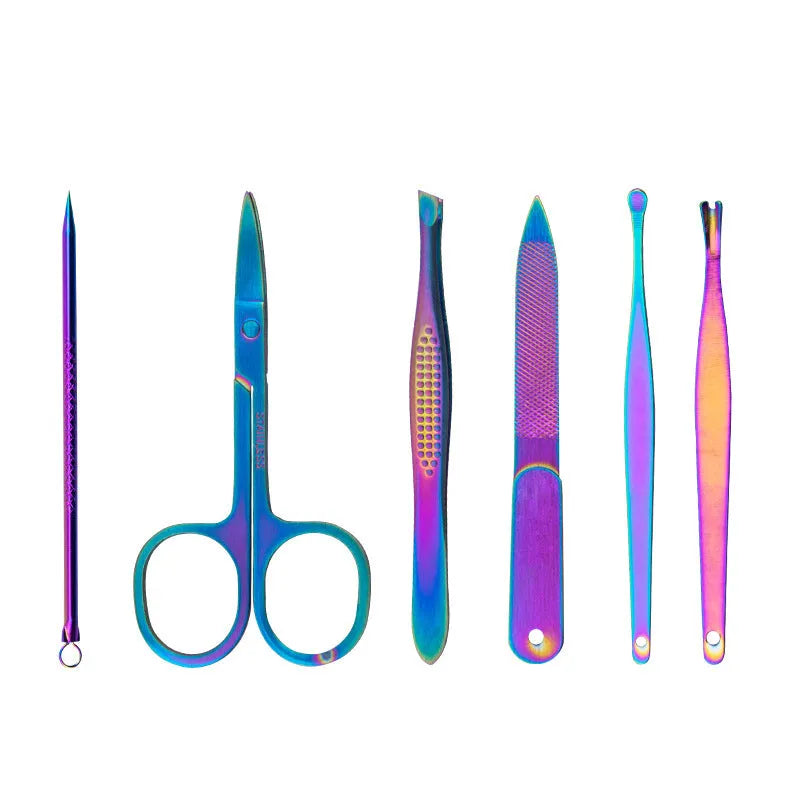 8-piece stainless steel nail clippers set with custom logo option