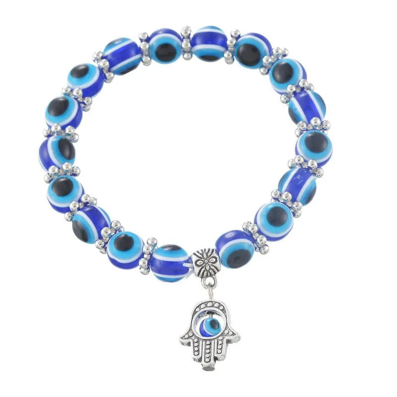Lucky bracelet bracelet in ethnic style, alloy with baking varnish, unisex geometric design, owl charm option