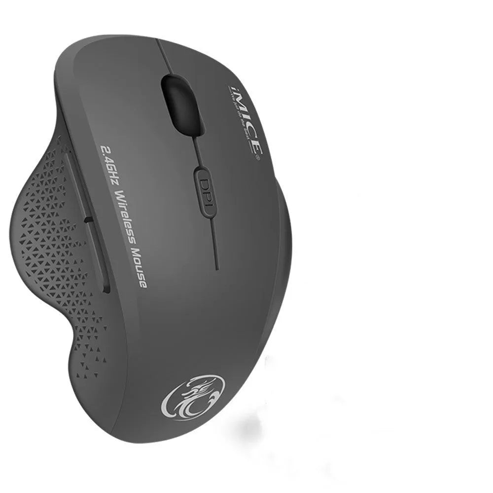 2.4G wireless mouse with six buttons in Obsidian Black