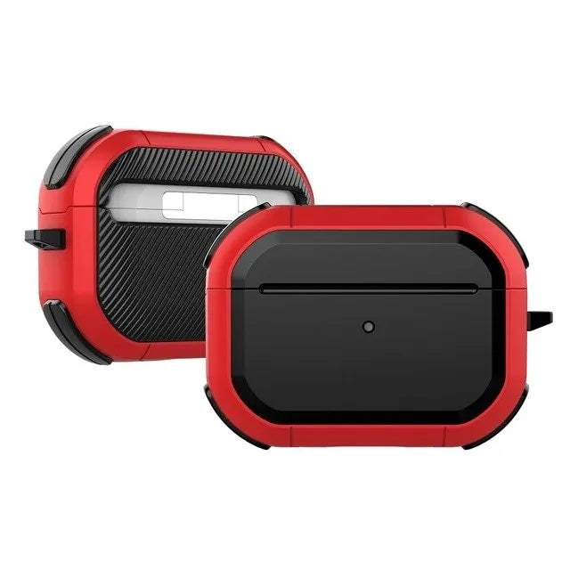 AirPods protective shell in multiple colours showing TPU and PC construction for AirPods 1, 2 and Pro models