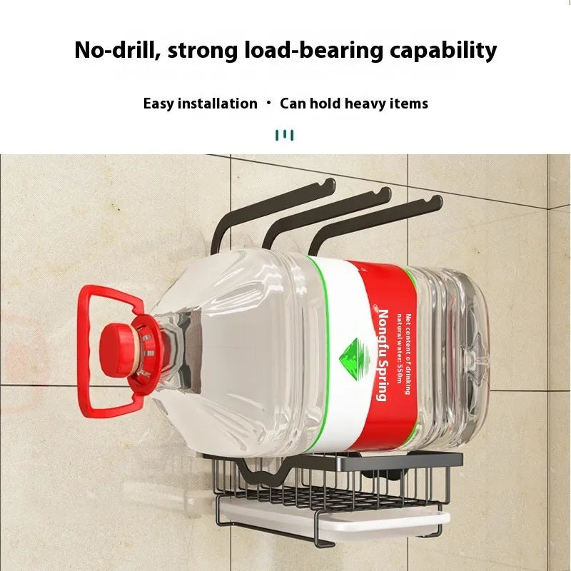 Foldable plastic kitchen storage rack for draining rags and tea towels in new Chinese style
