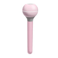 Columnar pink and white magic wand ultrasonic humidifier with USB cable and 1 litre water tank