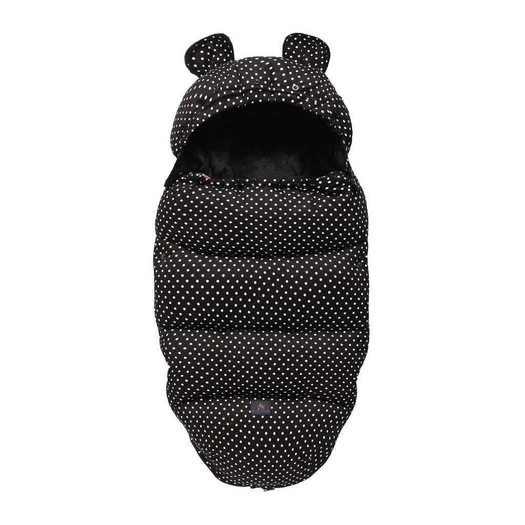 100cm cotton blend baby stroller sleeping bag in silkworm cocoon style on a pram