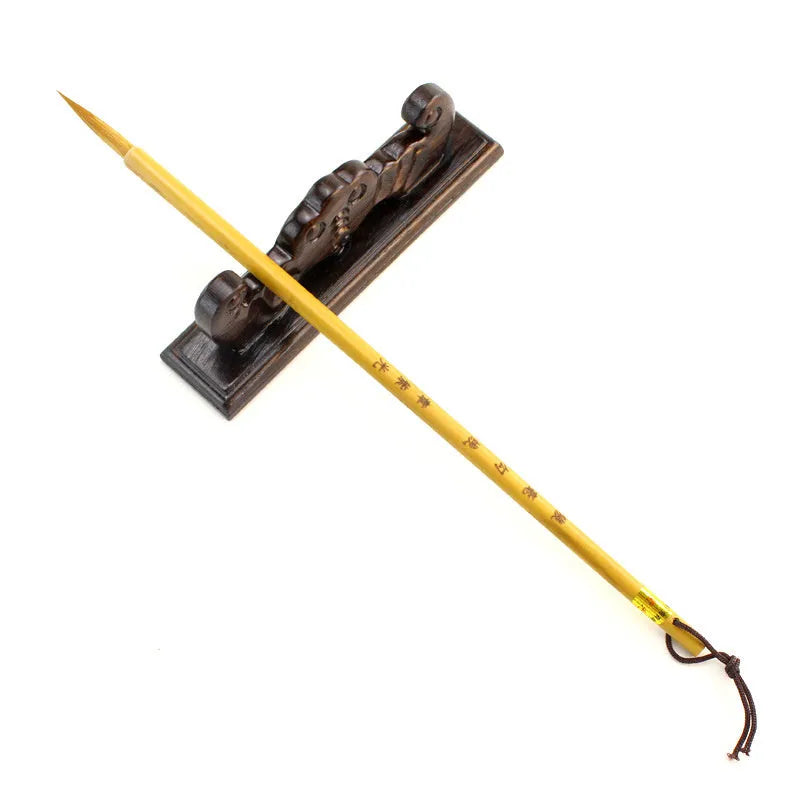 Langhao traditional wolf hair calligraphy brush for detailed art and writing, shown in Size S.