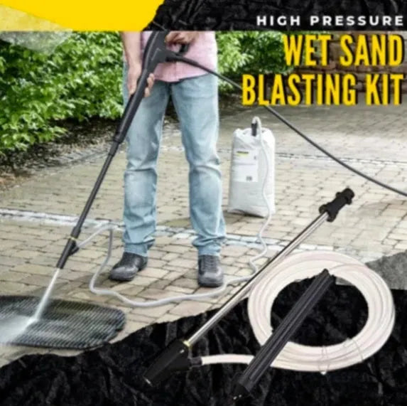 Ceramic derusting nozzle for Karcher pressure washers with stainless steel handle