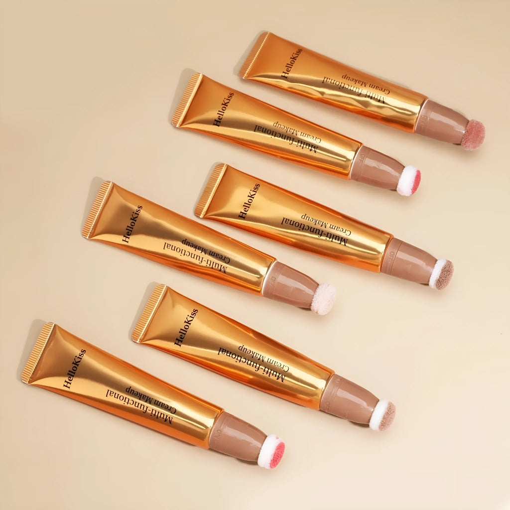 Close-up of a Highlight Shading Pen with sponge tip applicator for makeup contouring.