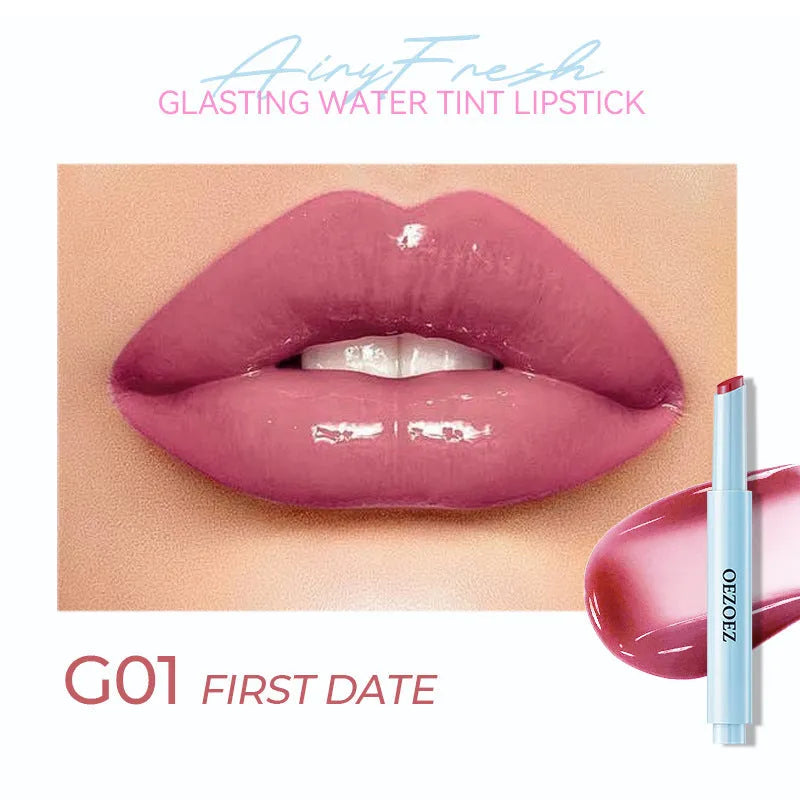 Waterproof moisturising lipstick in six colour variations with 1.8g content