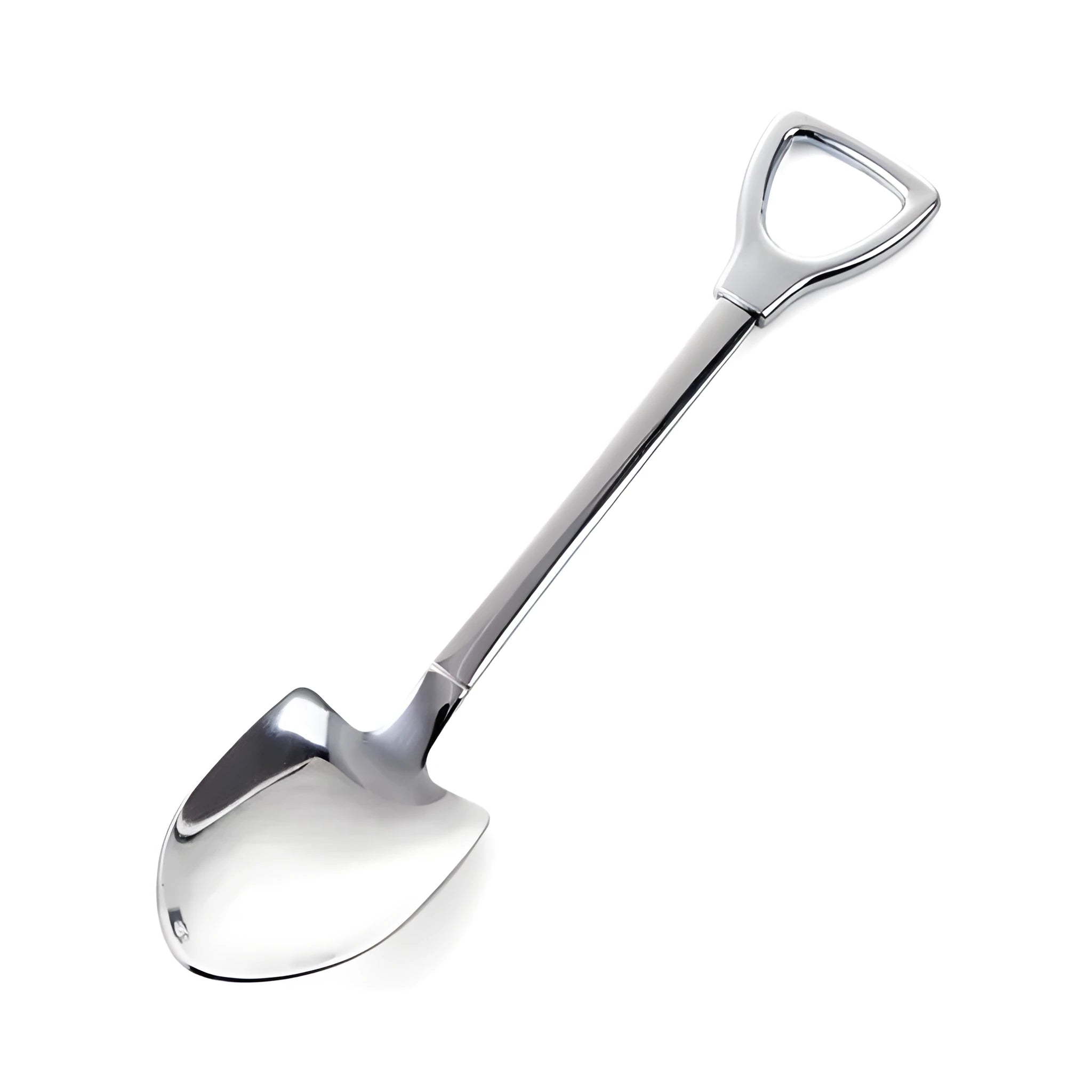 Children's dessert spoon in green or silver 201 stainless steel mirror polish finish
