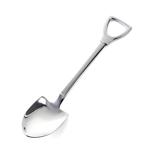 Children's dessert spoon in green or silver 201 stainless steel mirror polish finish