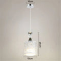 Single head fishline pendant restaurant droplight with aluminium alloy lampshade and adjustable height