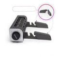Black notebook cooling pad with dual fans, showing dimensions of 294mm wide by 65mm deep.