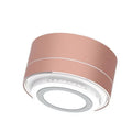 Mini Bluetooth speaker in Black, 71mm diameter portable wireless device with Bluetooth V4.0 and 40mm driver