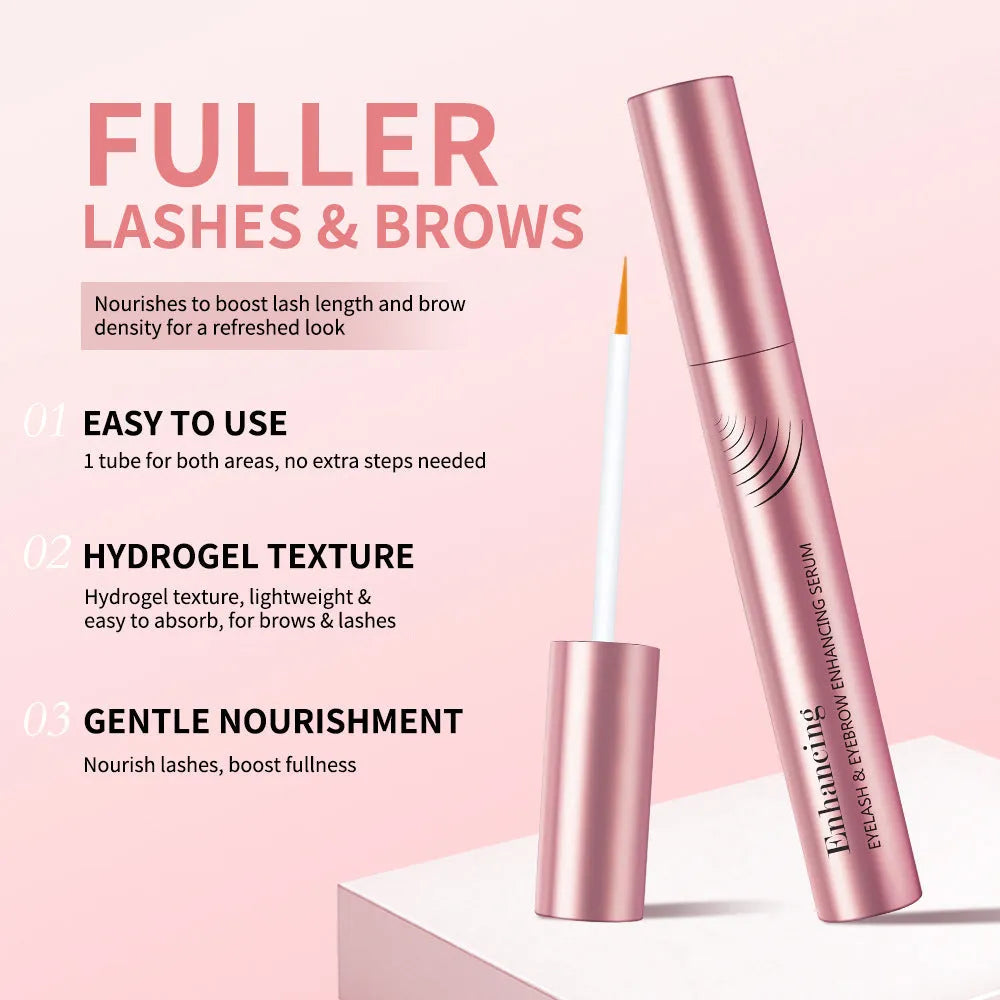 Clear mascara tube with 3.4g growth essence for volumizing and curling lashes