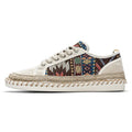 Men's casual summer shoes in breathable cloth fabric with round toe design