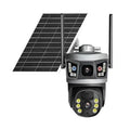 10x zoom monitoring camera ball machine with solar panel and ABS housing