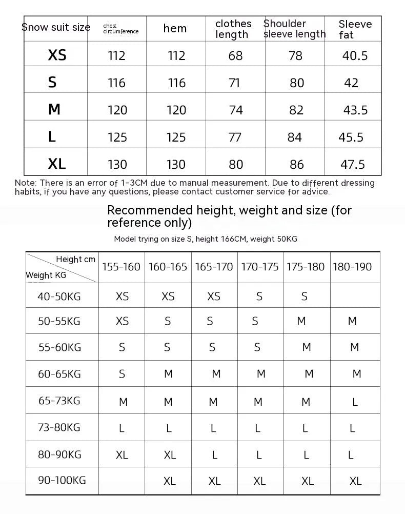 Unisex waterproof windproof ski suit in yellow, black, gray, or liner colour for winter sports