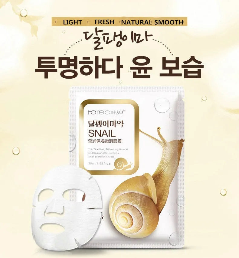 Aloe vera sheet mask 30g for moisturising and pore care white packaging