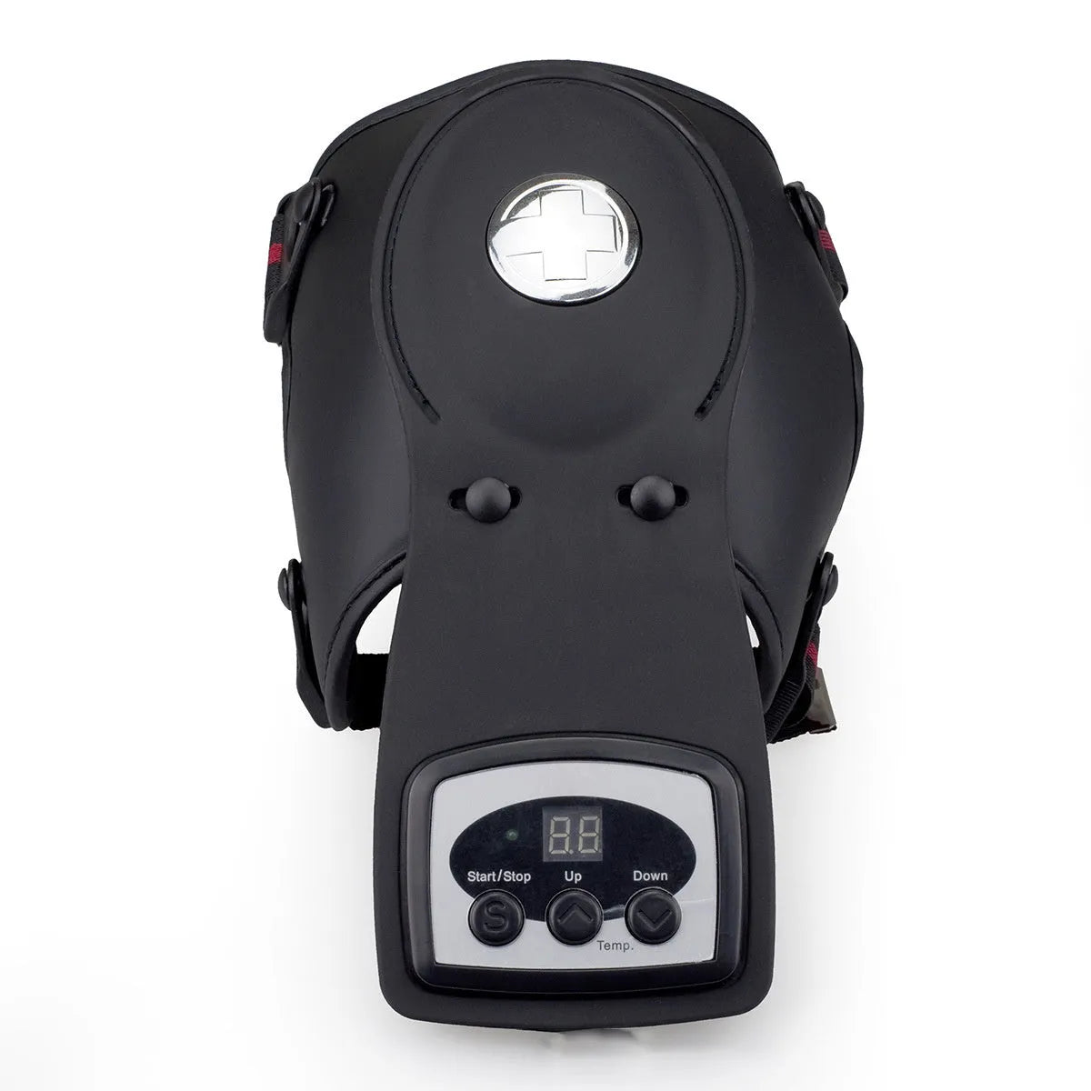 Infrared knee and shoulder massager with temperature control display and soft fabric pads