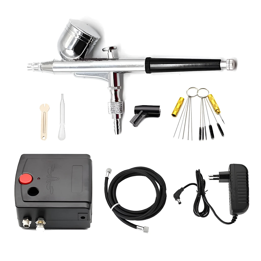 Air pump spray repair tool with series double acting jet pump and 25 MPA maximum output pressure, EU model