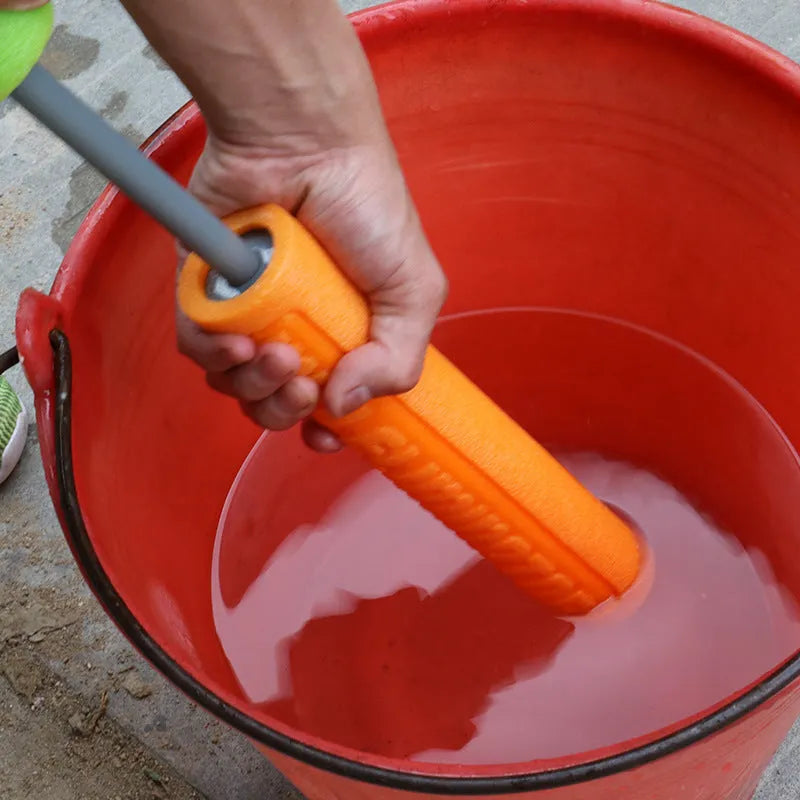 Orange EVA foam handle water blaster with large water cannon, 33cm long summer toy