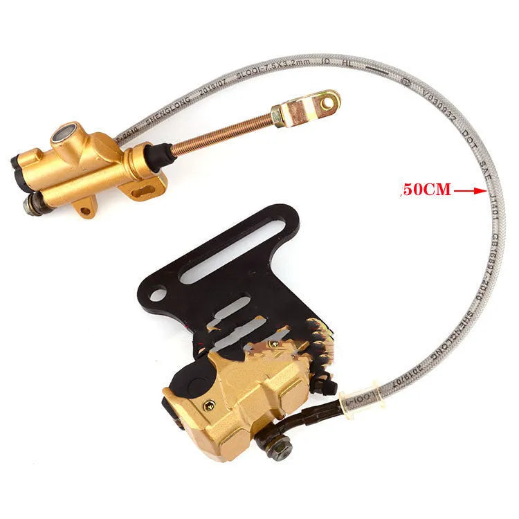 Gold off-road motorcycle brake pump set front and rear disc brake oil pump