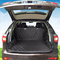 Black Oxford cloth car pet mat covering rear seat in L 140x270cm size