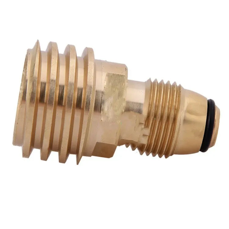 Gold brass gas adapter with taper external thread for 7mm gas charging connections