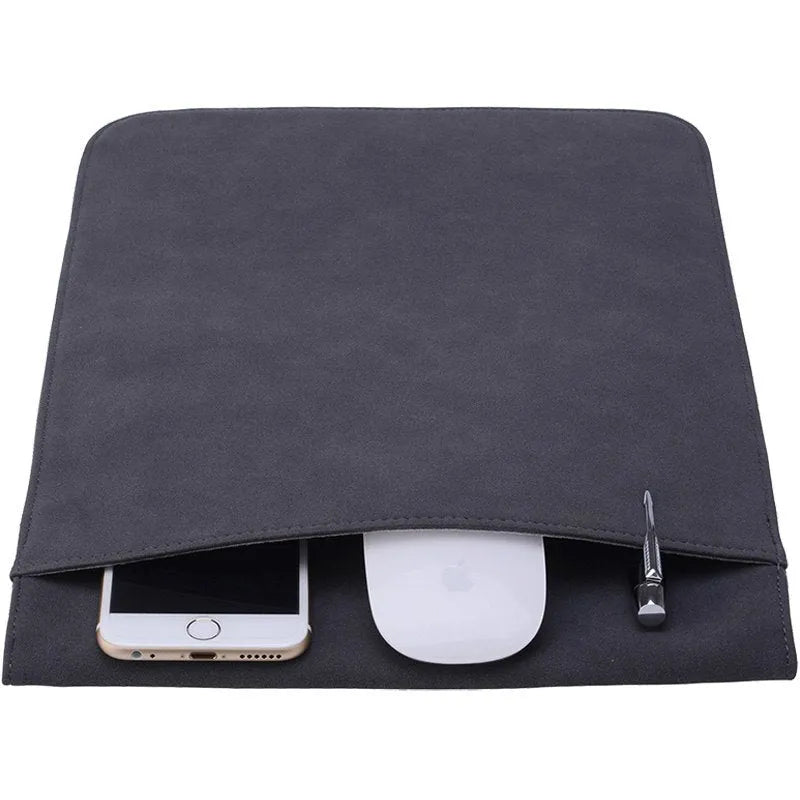 Thin 6mm notebook case sleeve for 13 inch laptop in dark gray colour option