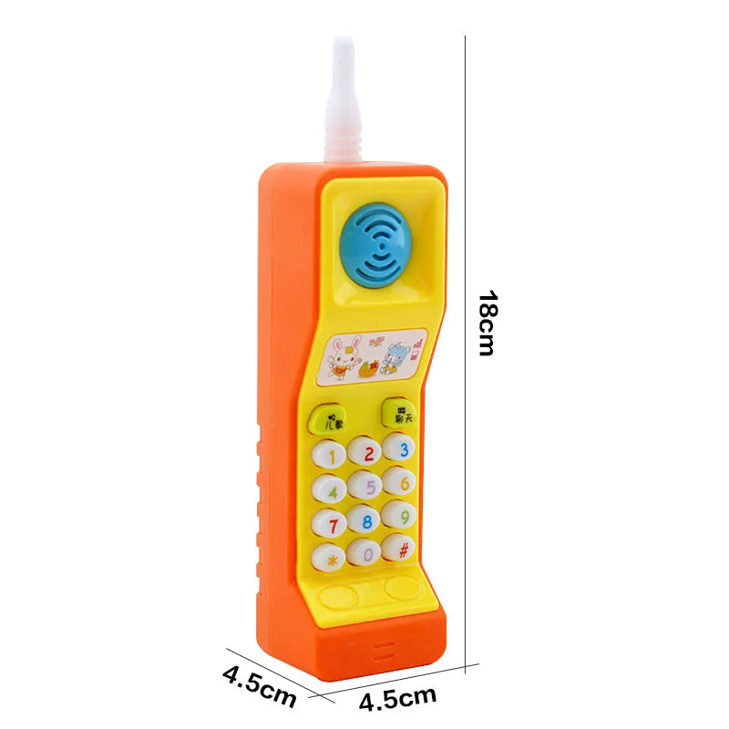 Children's educational toy with sound, light and music features showing cartoon animal design