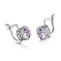 Korean-style retro crown shaped ear clips in copper with rose gold or white gold colour finish.