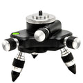Black aluminium alloy spirit level tripod base with 360-degree swivel mount for YL-30 model