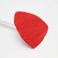 Plastic car windshield cleaning brush in choice of green, red, or sapphire blue colours