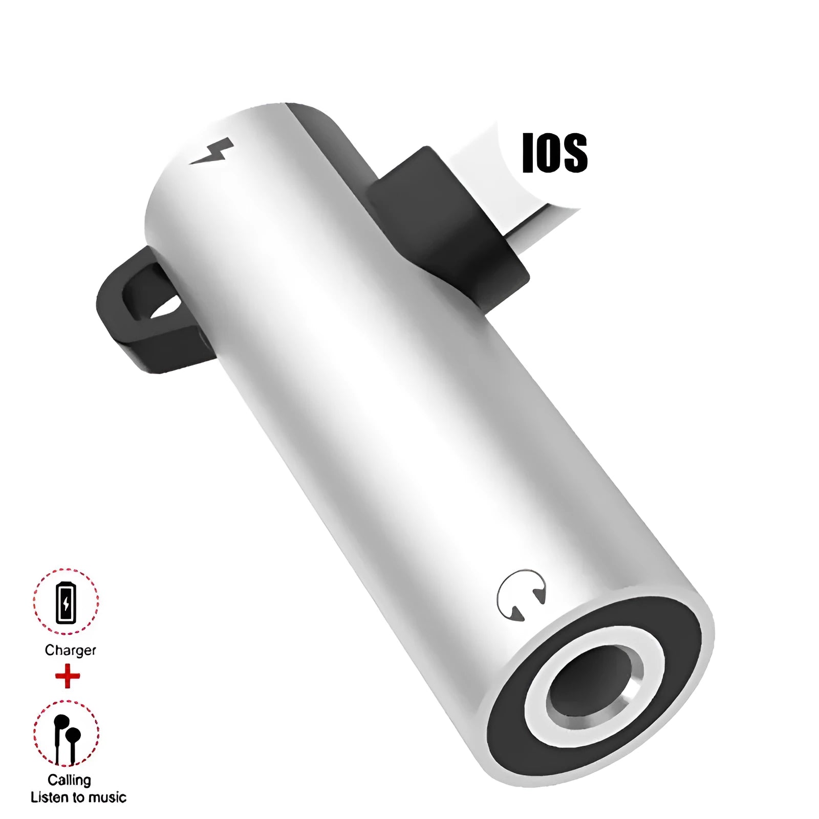 3.5mm to lightning headphone adapter for iPhone in multiple colour options