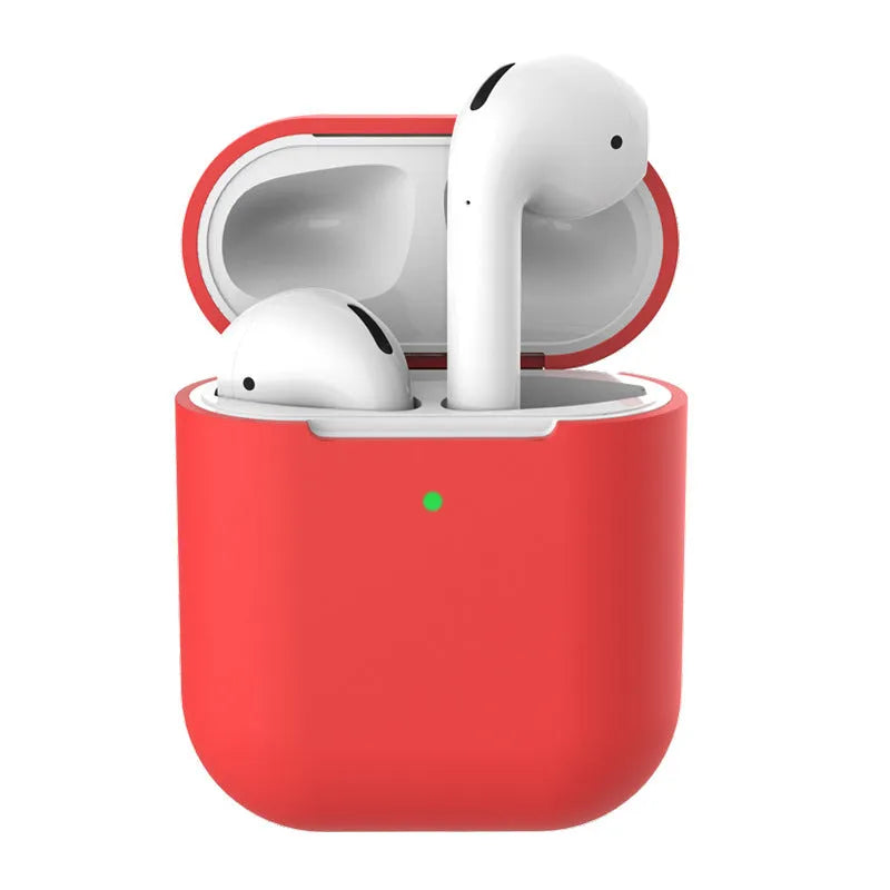 AirPods 2 silicone clamshell case cover in multiple colours for Apple wireless earphones