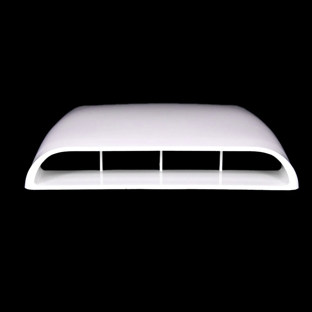 Black ABS plastic decorative car hood air outlet vent with adhesive base