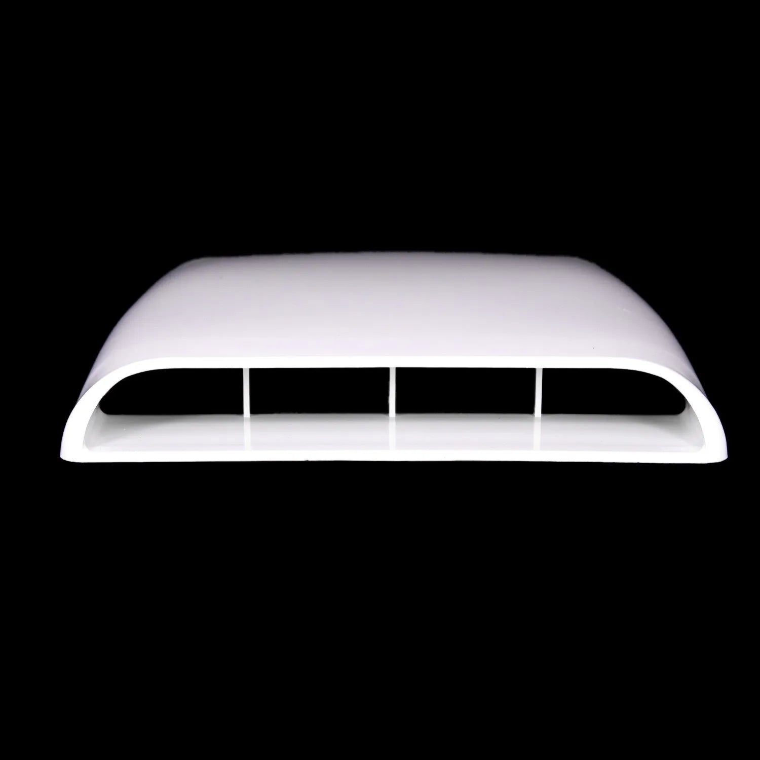 Black ABS plastic decorative car hood air outlet vent with adhesive base