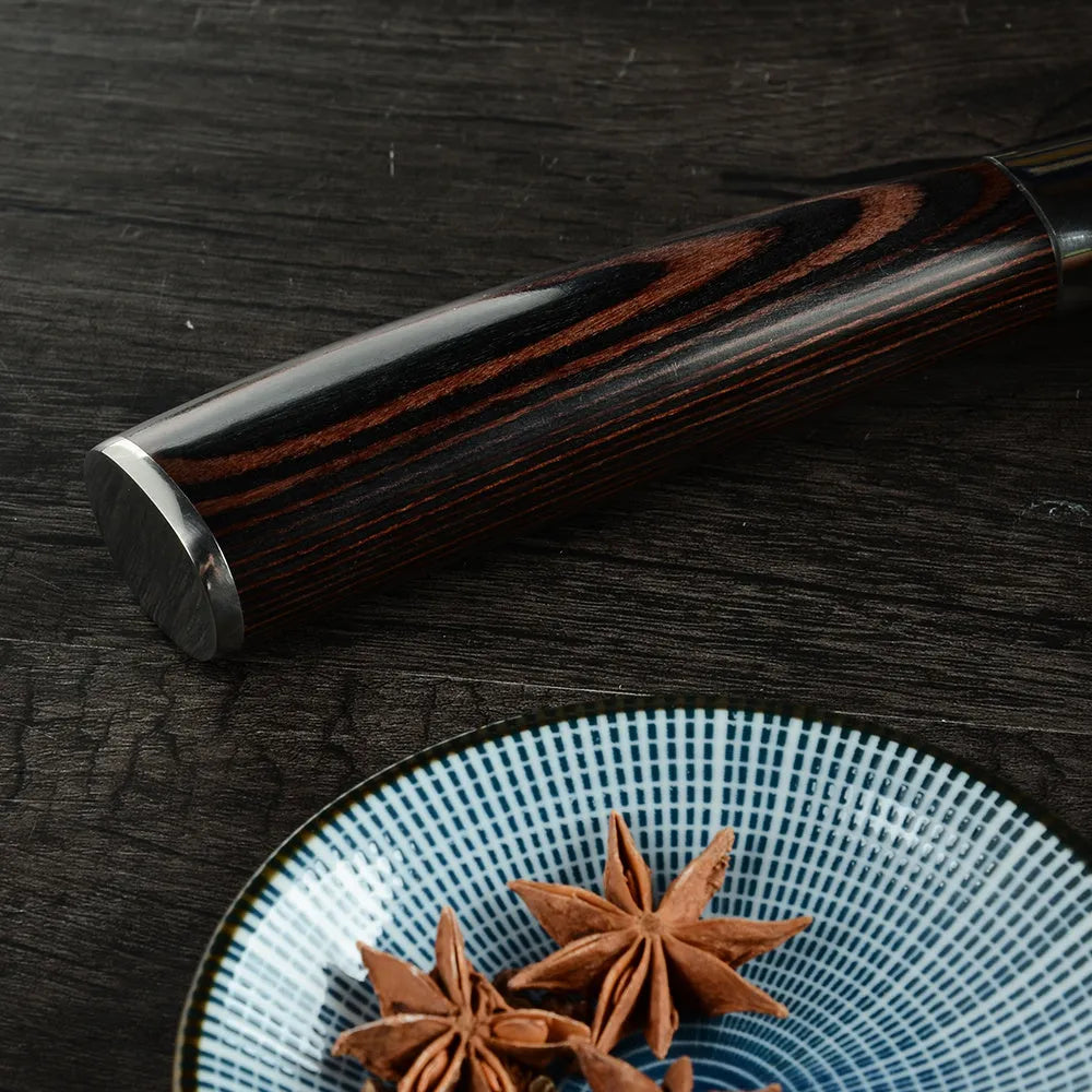 Seven-inch stainless steel multi-purpose kitchen knife with modern simple style and colour finish