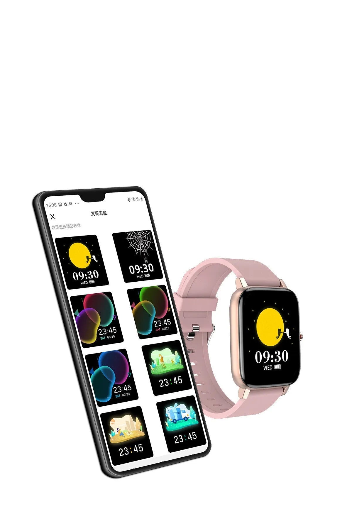 H80 sports smart watch with a black silicone strap and a screen showing heart rate and blood oxygen data.