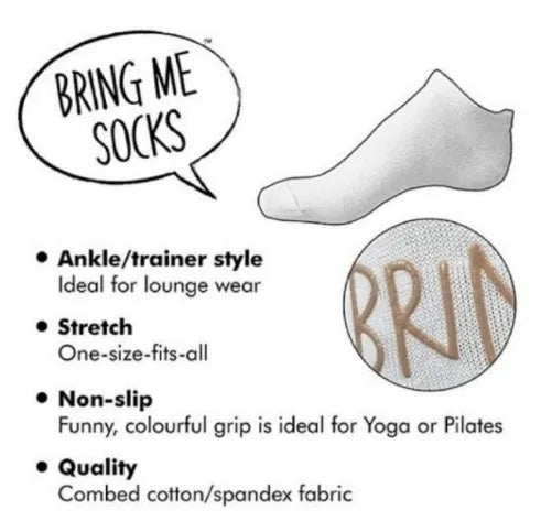 Cotton dispensing socks with 3D letter print, shown in black, blue, and white, with short, medium, and long tube lengths