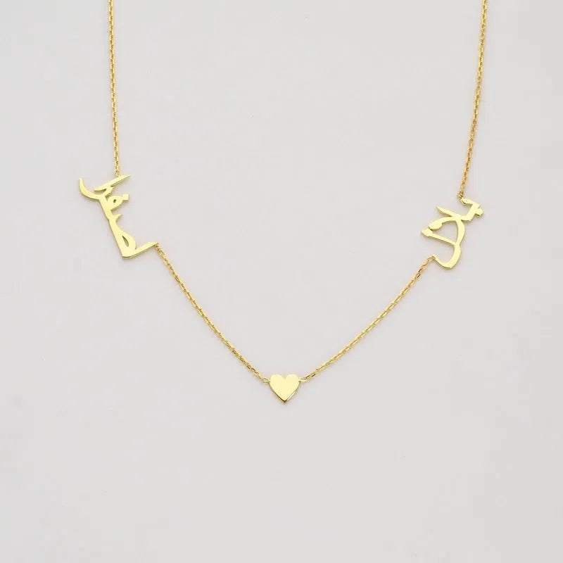 Stainless steel necklace in gold, rose gold, or silver with 37, 45, 50, or 55 cm chain length