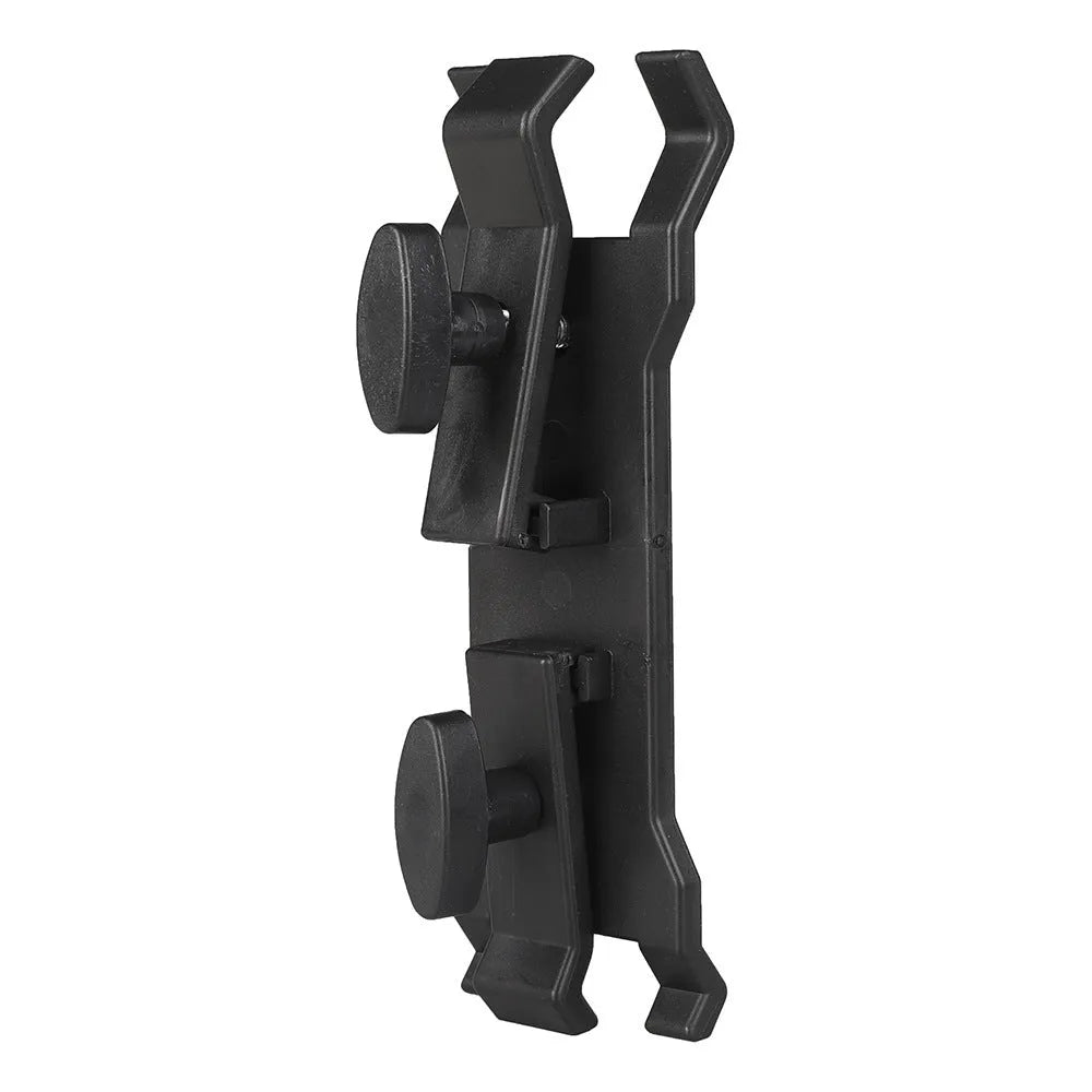 Black ABS plastic umbrella clip tripod mount for attaching phones and cameras