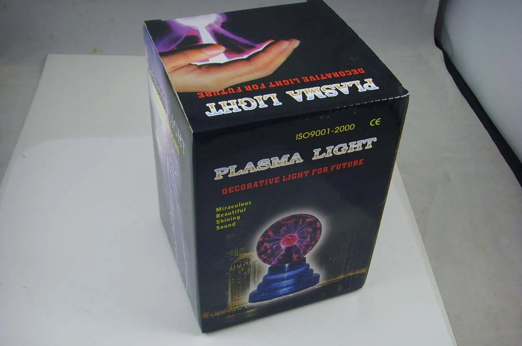 Colourful modern USB magic ball light with clear glass sphere on ABS base for promotions.