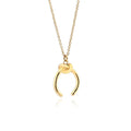 Copper geometric vintage pendant necklace with a cross chain in a gold electroplated finish.